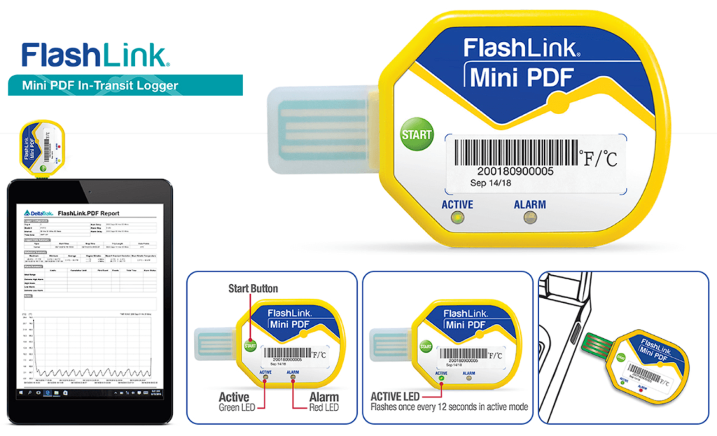 Registrador de temperatura Mini PDF Deltatrak